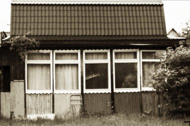 Dikey sepya evin arka plan