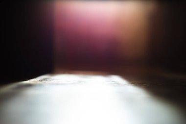 Düşük açılı zemin perspektif bokeh arka plan