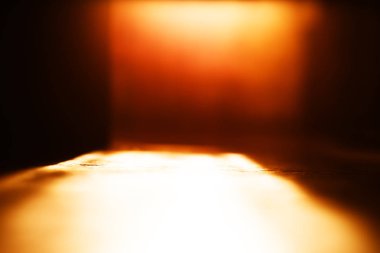 Düşük açılı zemin perspektif bokeh arka plan