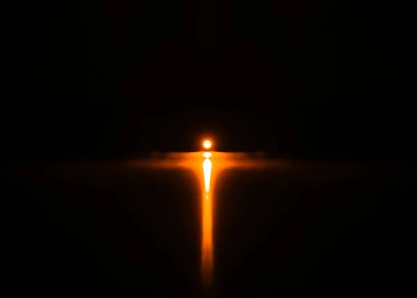 Tramonto luminoso sole acqua riflesso illustrazione sfondo — Foto Stock