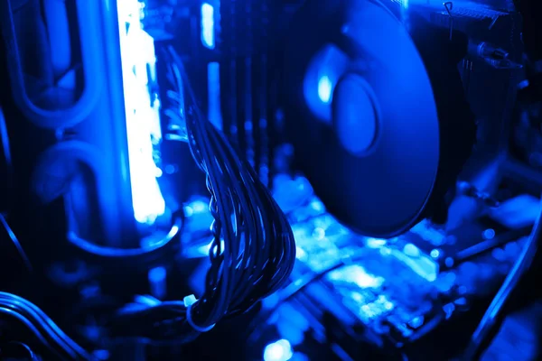 İç yüksek performanslı iş istasyonu bokeh zemin