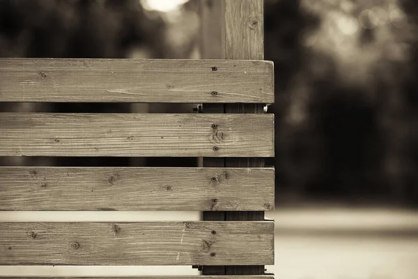 Pozadí města vodorovný dřevěný plot — Stock fotografie