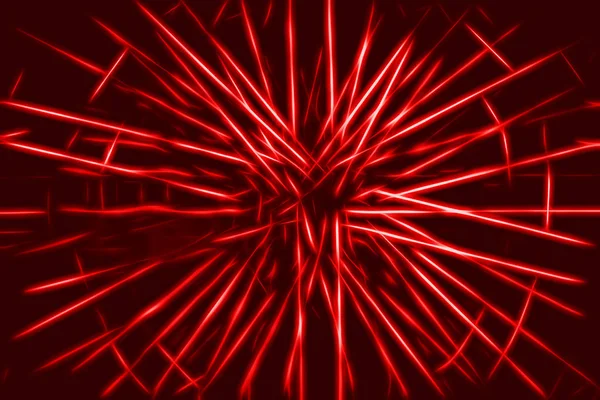 赤のテレポーテーションの光線イラスト背景 — ストック写真