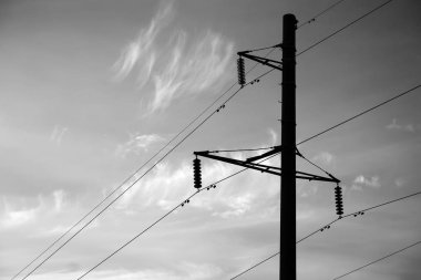 Siyah ve beyaz güç satır arkaplanı