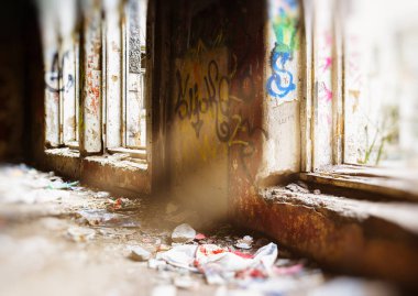 Yatay canlı cyberpunk yok oda bokeh bac arka plan