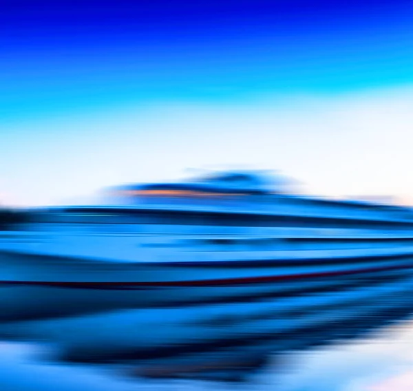 水平鮮やかな活気に満ちた移動船ボート運動抽象 bac — ストック写真