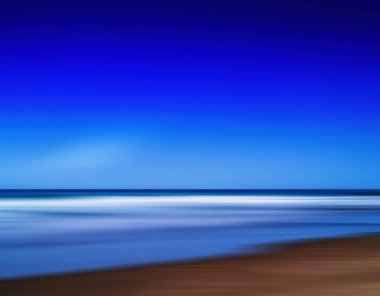 Yatay canlı canlı Cennet plaj okyanus hareket soyutlama