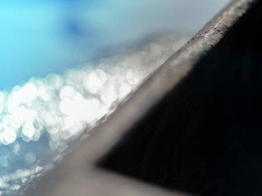 Tekne ayrıntı nehir okyanus bokeh