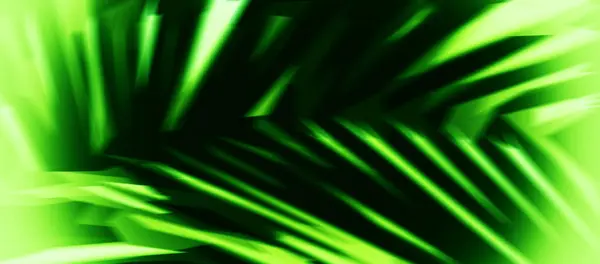 Horizontal Säure grün Palmblatt abstrakte Illustration Hintergrund — Stockfoto