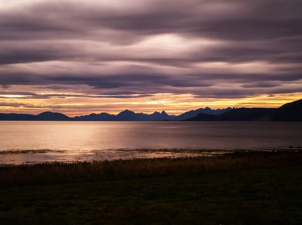 Pôr do sol na Noruega — Fotografia de Stock