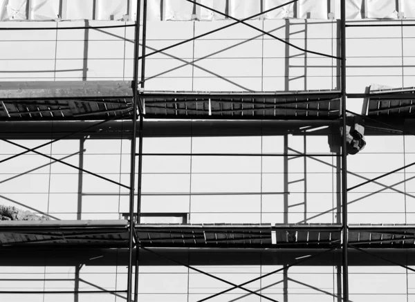 Черно-белый фон рабочей платформы — стоковое фото