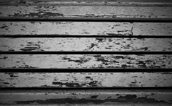 Poziome czarno-białe vintage ławki tło — Zdjęcie stockowe