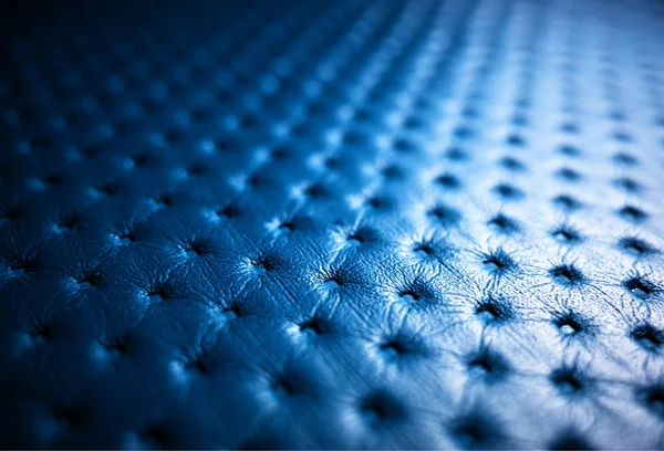 Fondo de textura de cuero azul diagonal — Foto de Stock