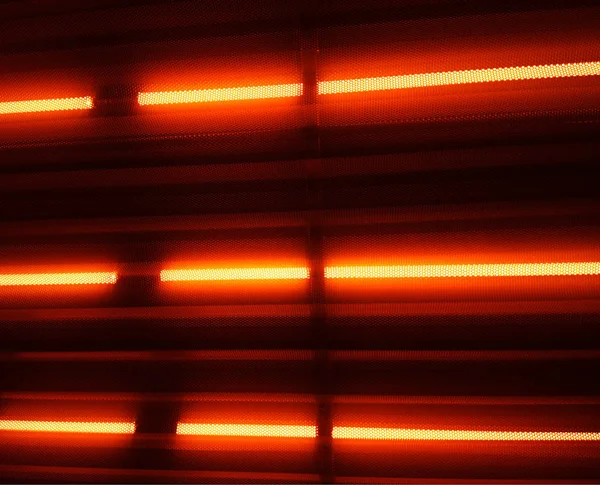 Neon laranja levou lâmpadas de fundo — Fotografia de Stock
