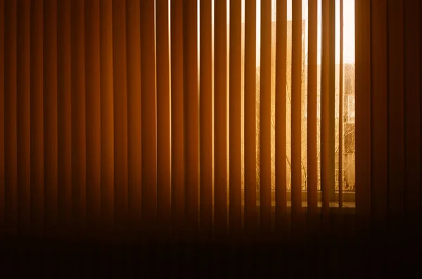 Vertical quase fechado escritório blinds fundo — Fotografia de Stock
