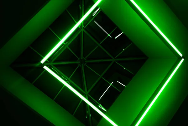 Grüne futuristische LED-Rahmen Textur Hintergrund — Stockfoto