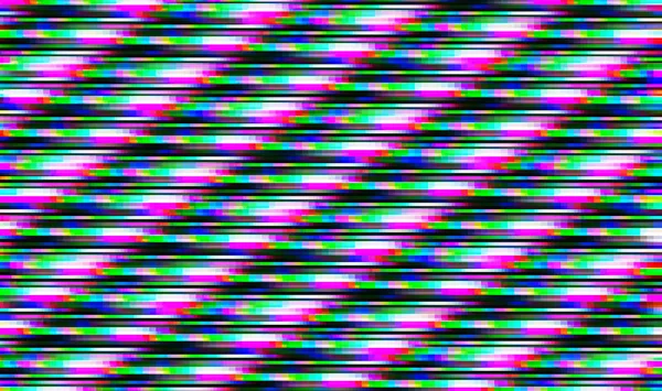 Illustrazione astratta di pixel glitch a 8 bit colorati — Foto Stock