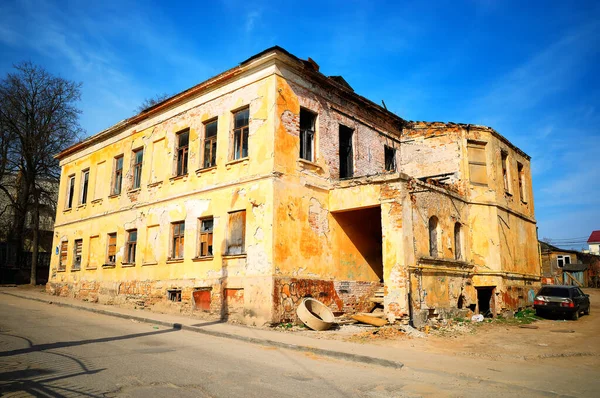 Opuštěné Budovy Ruském Pozadí — Stock fotografie