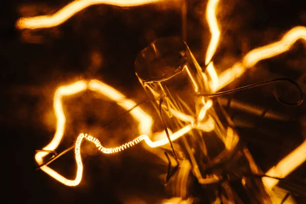 Edison light bulb extreme macro shot — Stock Photo, Image