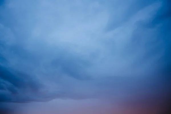 Dramáticas Nubes Azules Cielo — Foto de Stock