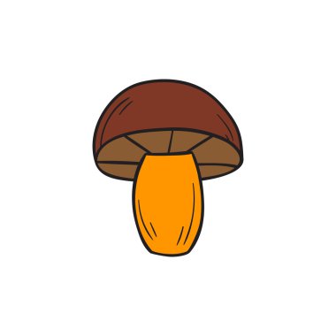 Vektör karikatür el mantar çizilmiş