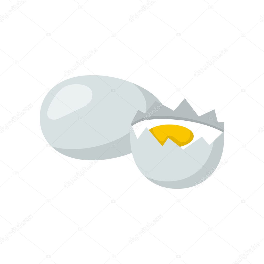 Vector cartoon isolated egg