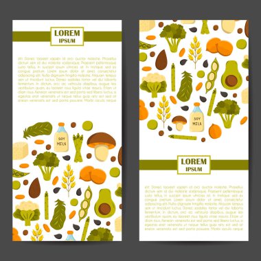 Vektör vegan protein arka plan