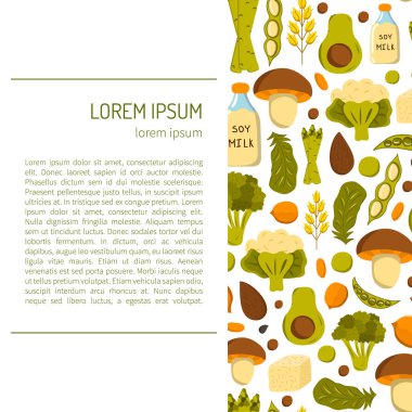 Vektör vegan protein arka plan