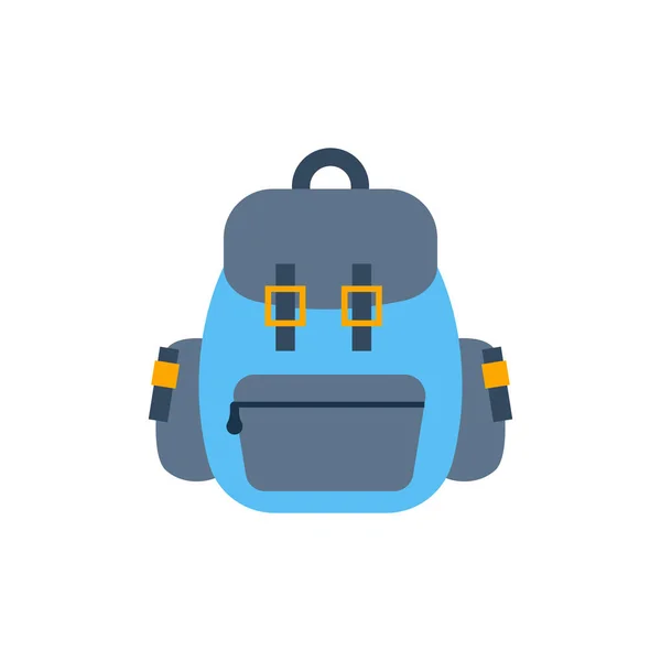 Vektor-Illustration mit Cartoon-flachem Rucksack — Stockvektor