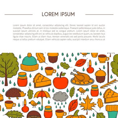 Vektör karikatür elle çizilmiş arka plan