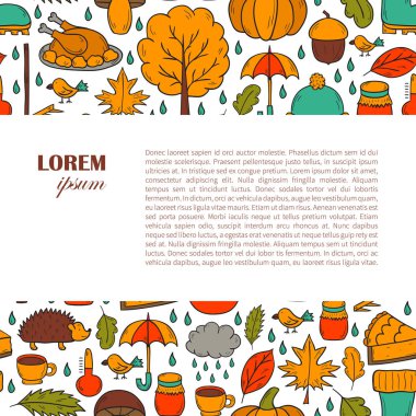 Vektör karikatür elle çizilmiş arka plan