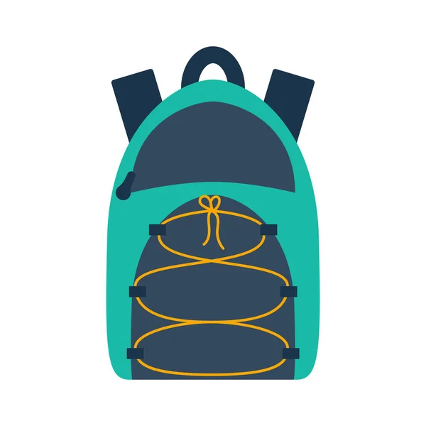 Vector cartoon flat sport or school backpack — Stock Vector