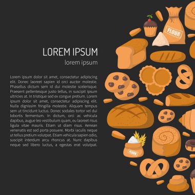 Vektör karikatür Pastane fırın