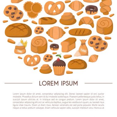 Vektör karikatür Pastane fırın