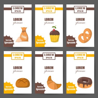 Vektör karikatür Pastane fırın