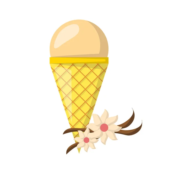 Dibujos De Helados - Lindo Helado Dibujos Animados Sobre Fondo Blanco