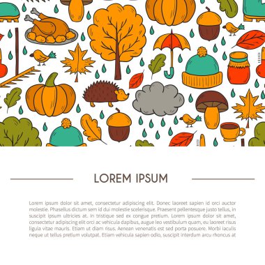 Vektör karikatür elle çizilmiş arka plan