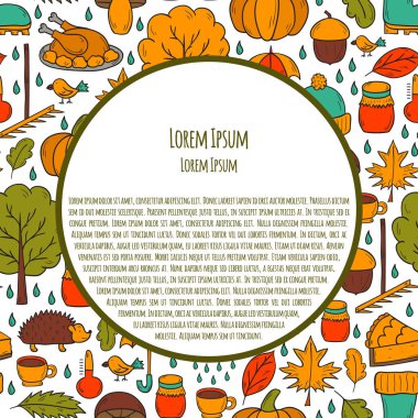 Vektör karikatür elle çizilmiş arka plan