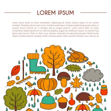 Vektör karikatür elle çizilmiş arka plan