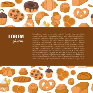 Vektör karikatür Pastane fırın