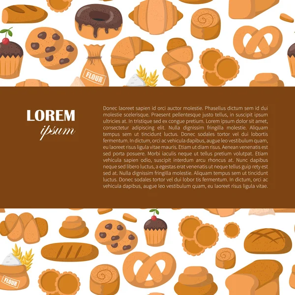 Vektör karikatür Pastane fırın