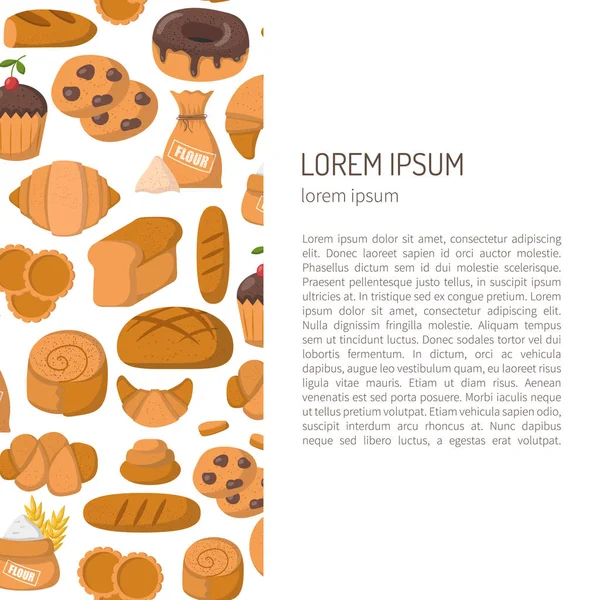 Vektör karikatür Pastane fırın