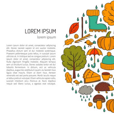 Vektör karikatür elle çizilmiş arka plan