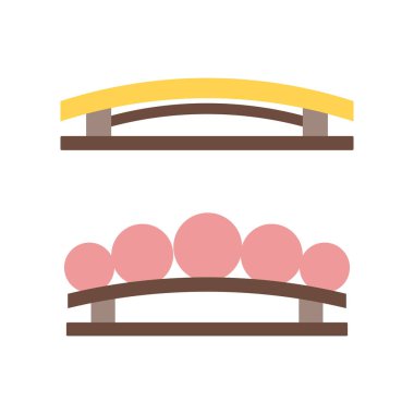 Vektör düz izole saç tokası simgesi