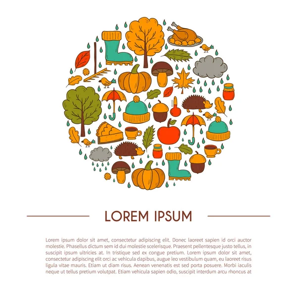 Vektör karikatür elle çizilmiş arka plan