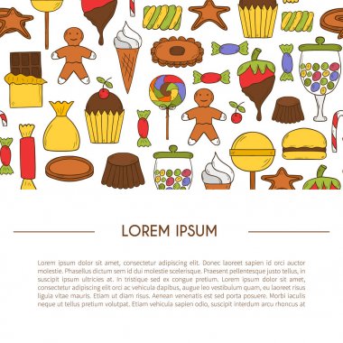 Vektör el şeker chop arka plan çekilmiş