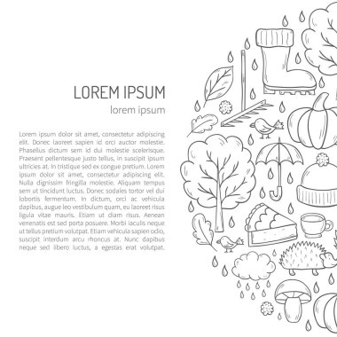 Vektör karikatür elle çizilmiş arka plan