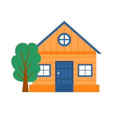 Vektör çizgi film Kiralık tatil evi