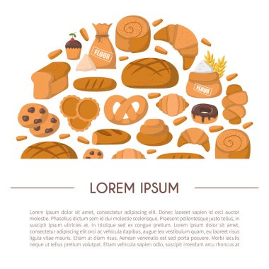 Vektör karikatür Pastane fırın