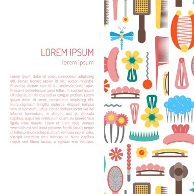 Vektör tokalar ve fırçalar arka plan